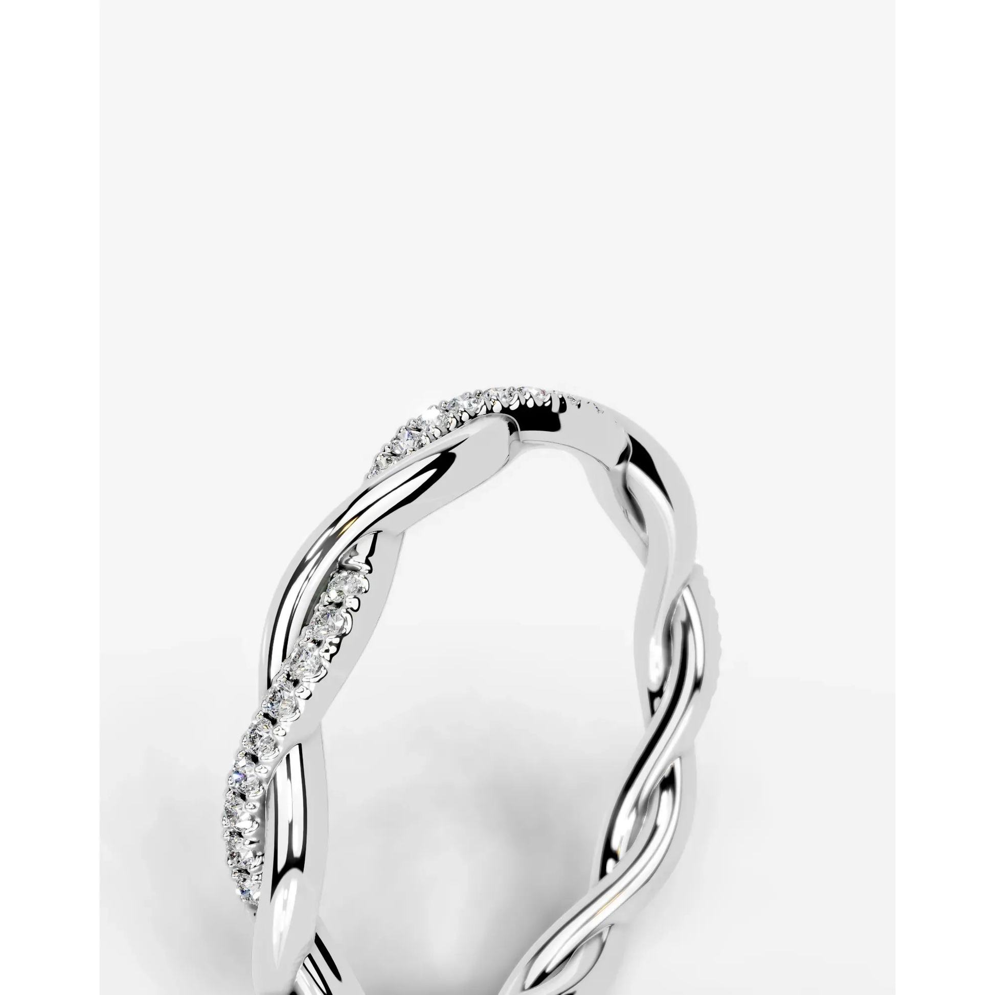 Tsumugi Lab Grown Round Diamond Wedding Ring - Platinum - 6ct