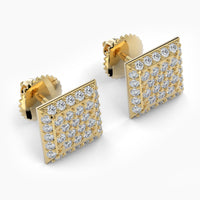 Square Shaped AMoré Pavé Stud Earrings With 0.55 ct. Diamonds
