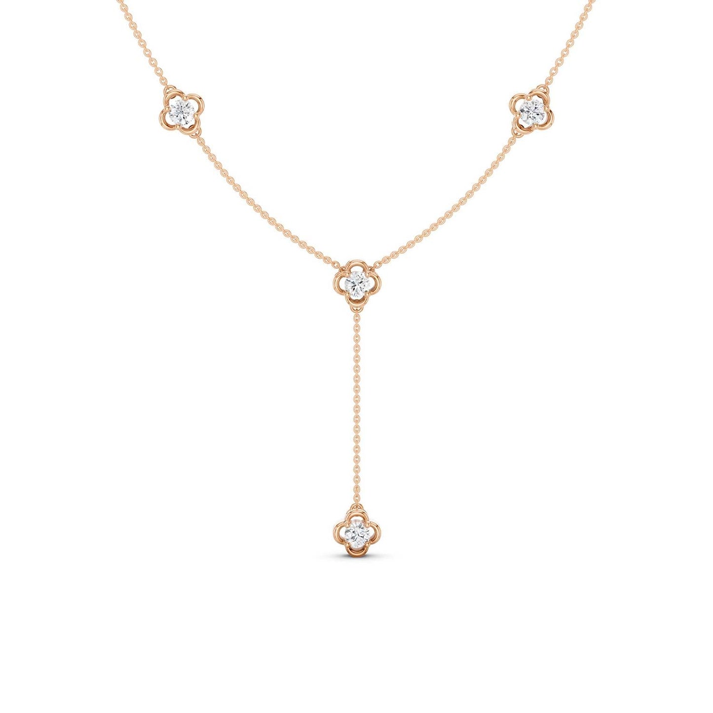 Viola Stationed Y Necklace