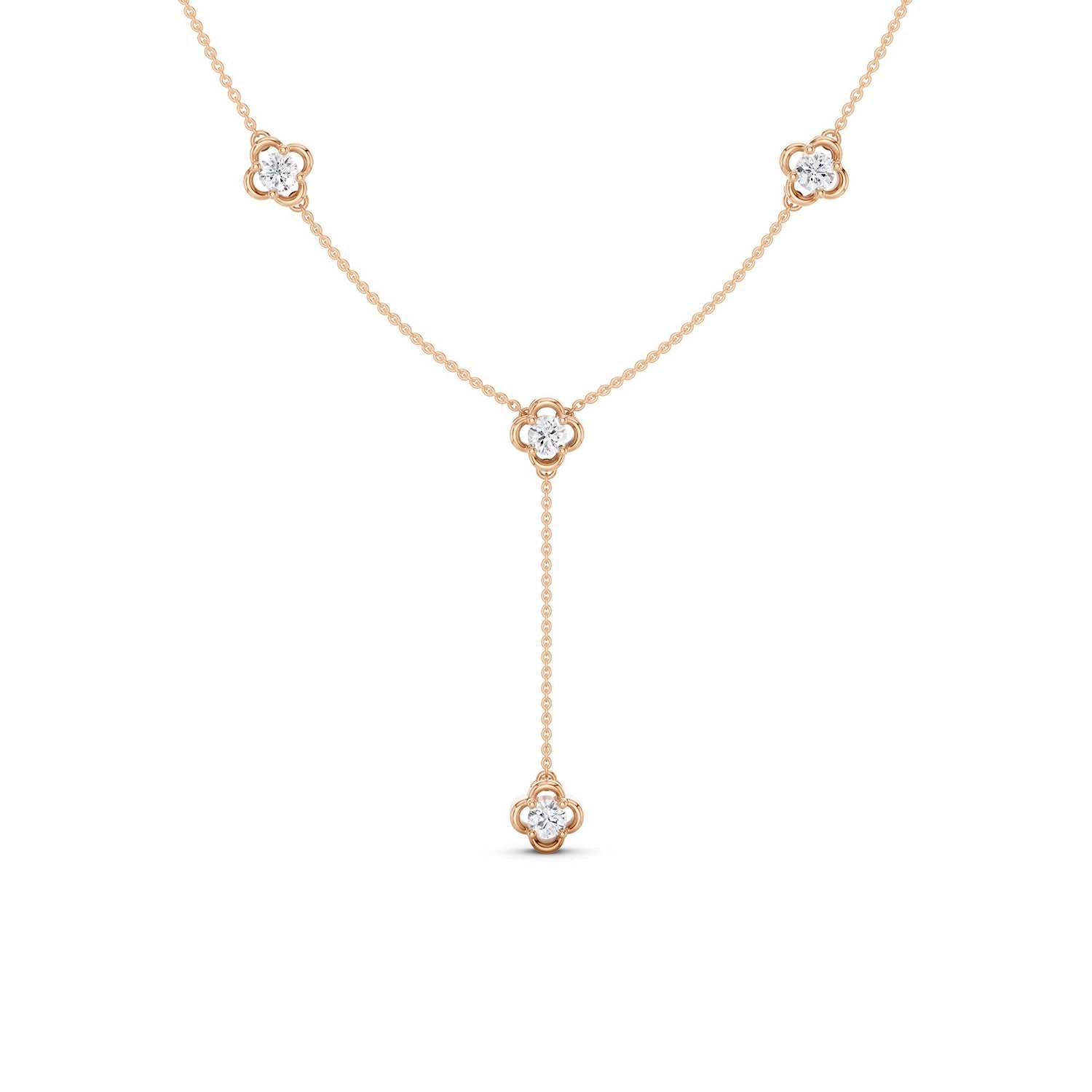 Viola Stationed Y Necklace