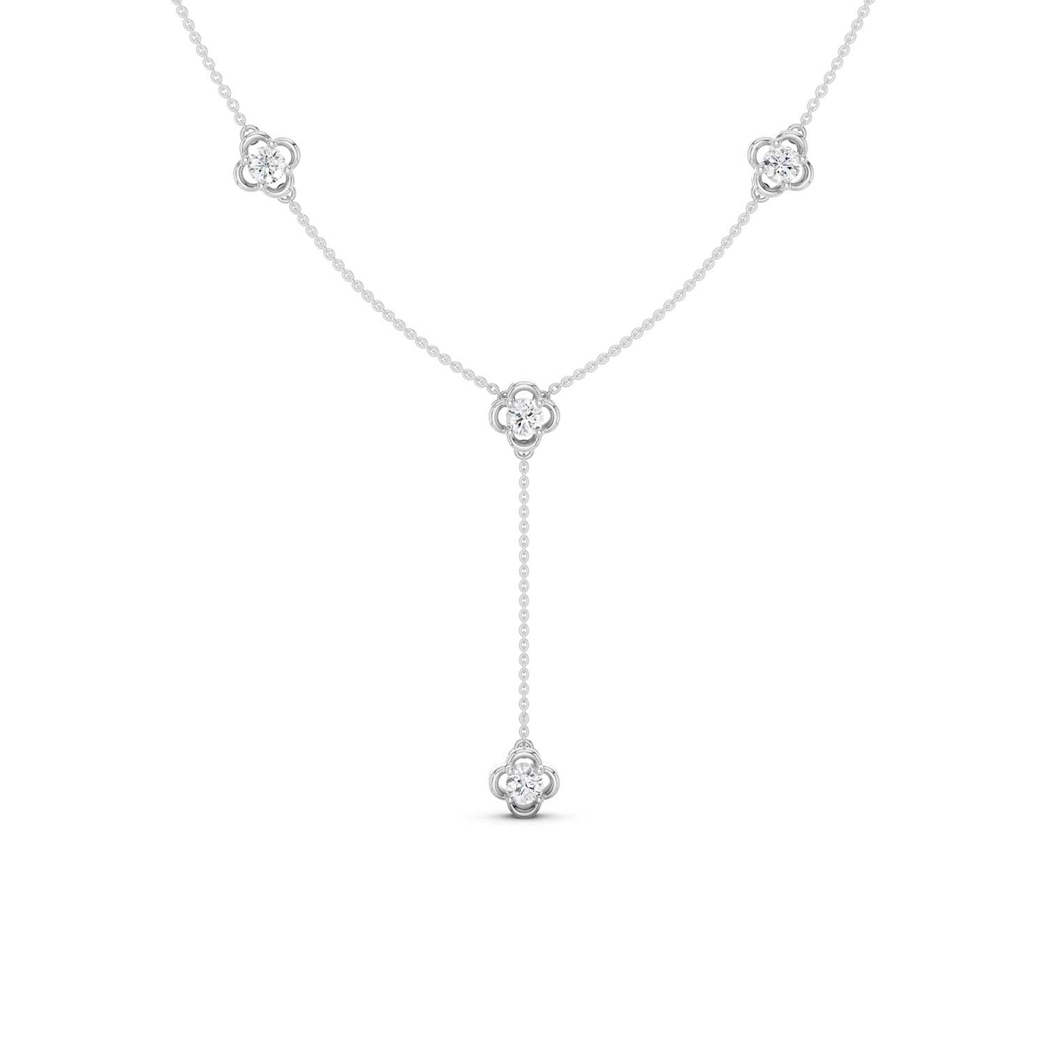 Viola Stationed Y Necklace