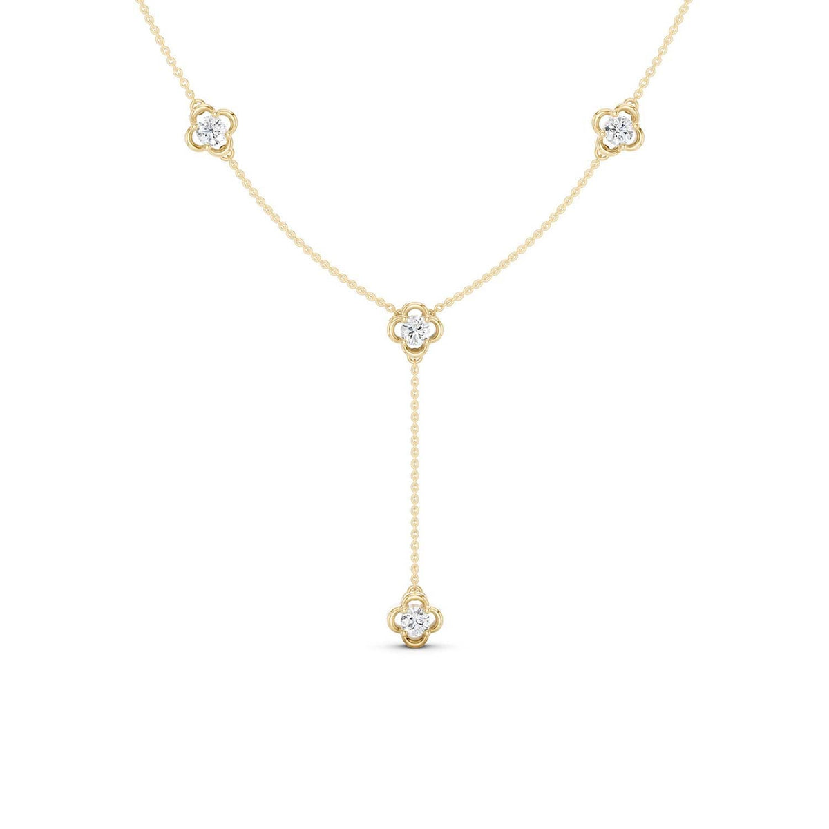 Viola Stationed Y Necklace