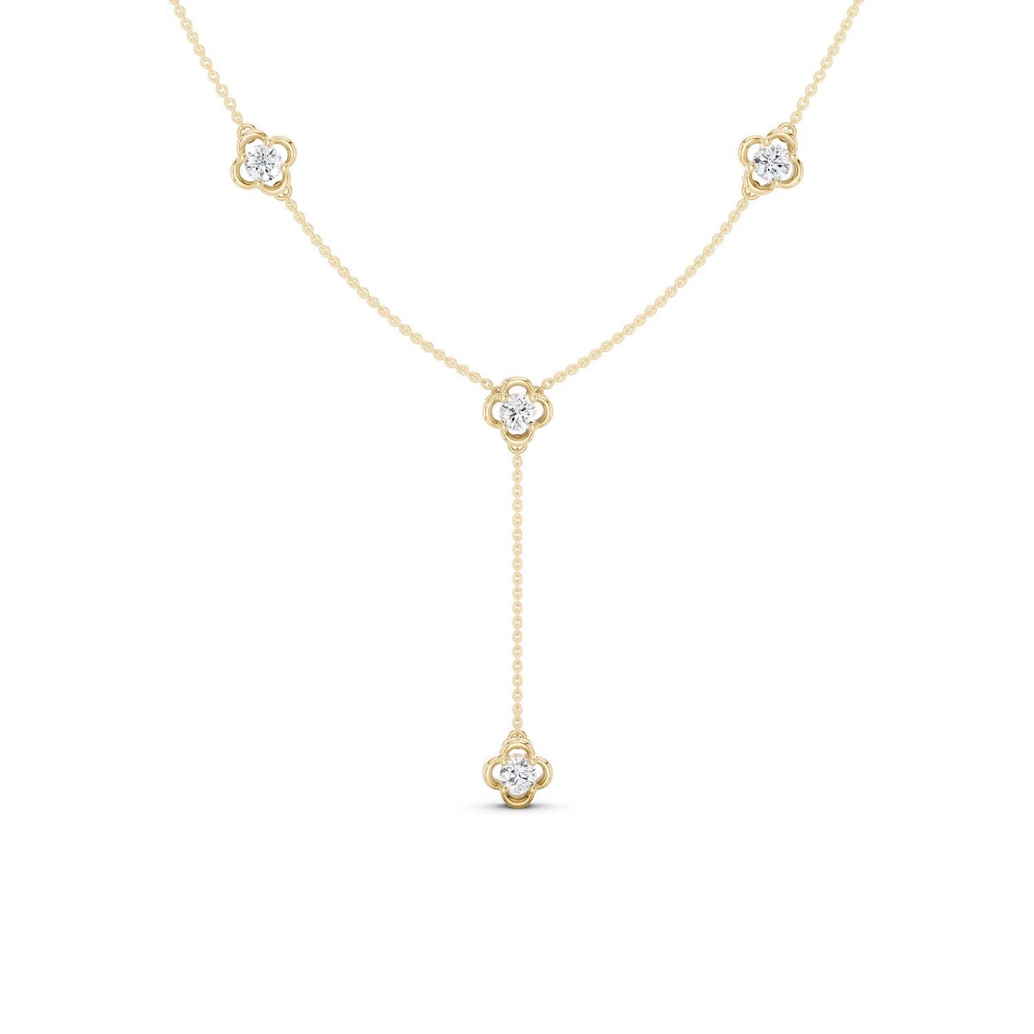 Viola Stationed Y Necklace