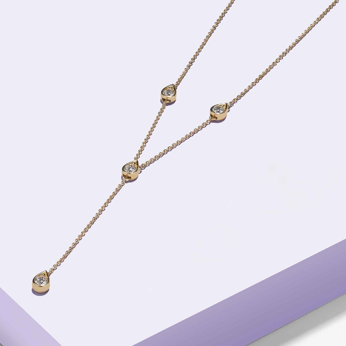 Dewdrop Stationed Y Necklace
