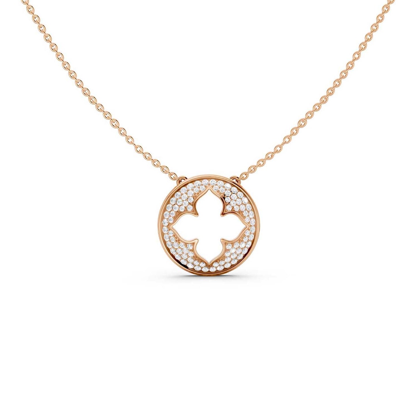 La Fleur Diamond Groove Necklace