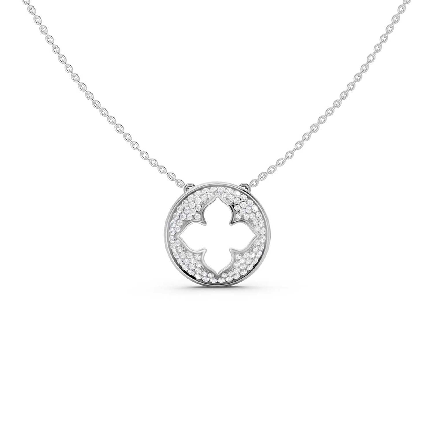 La Fleur Diamond Groove Necklace