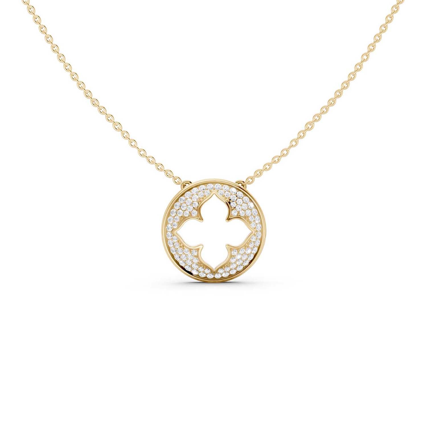 La Fleur Diamond Groove Necklace