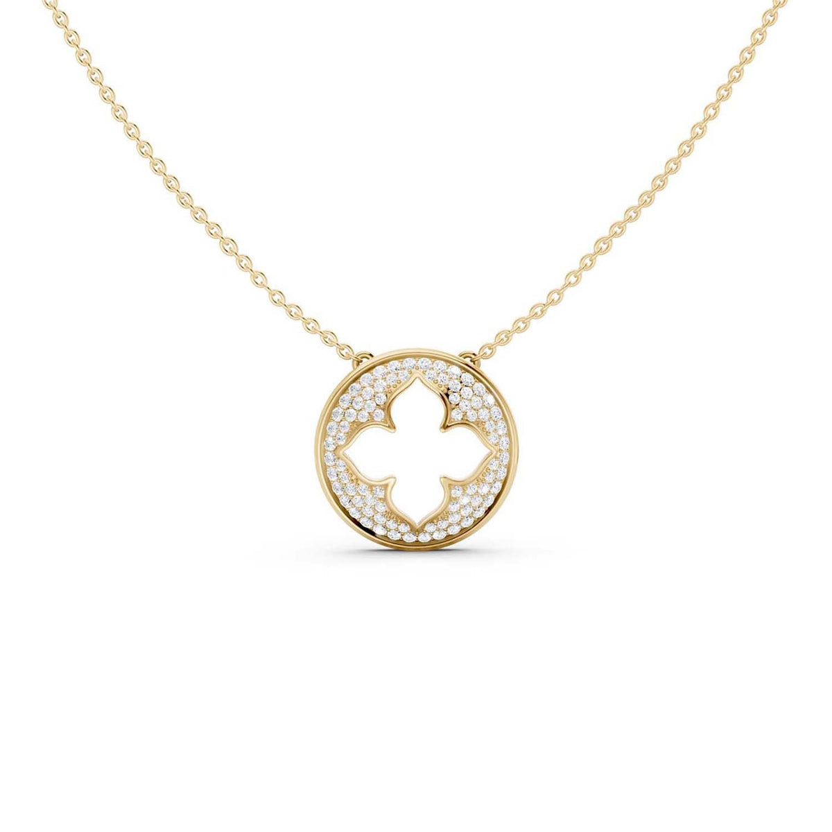 La Fleur Diamond Groove Necklace