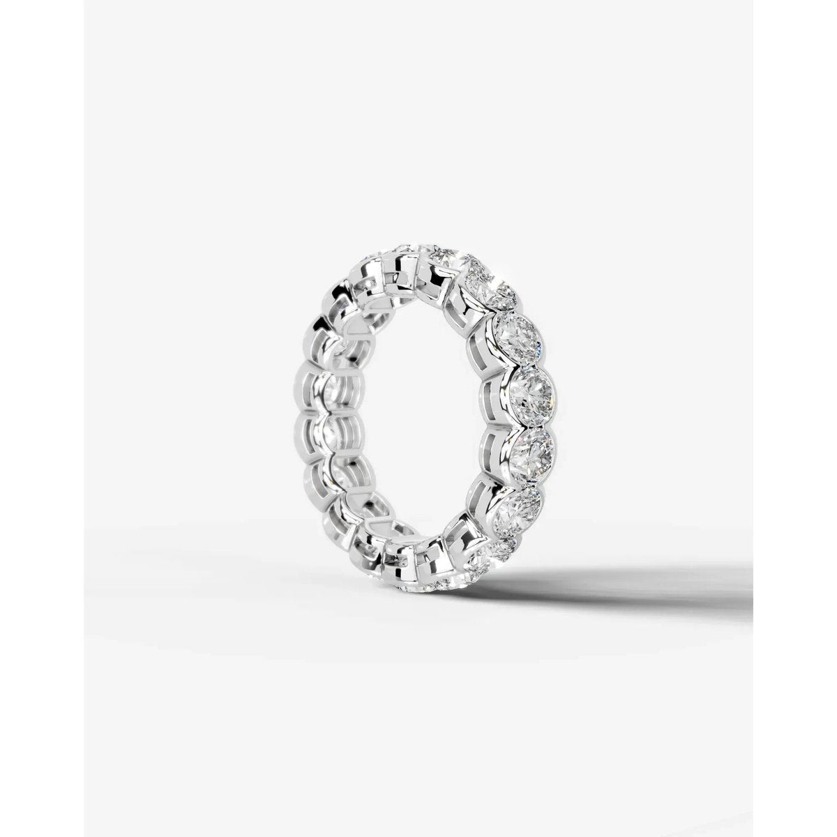 Velinda Lab Grown Round Diamond Wedding Ring - Platinum