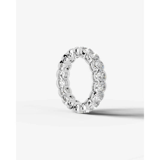 Velinda Lab Grown Round Diamond Wedding Ring - Platinum