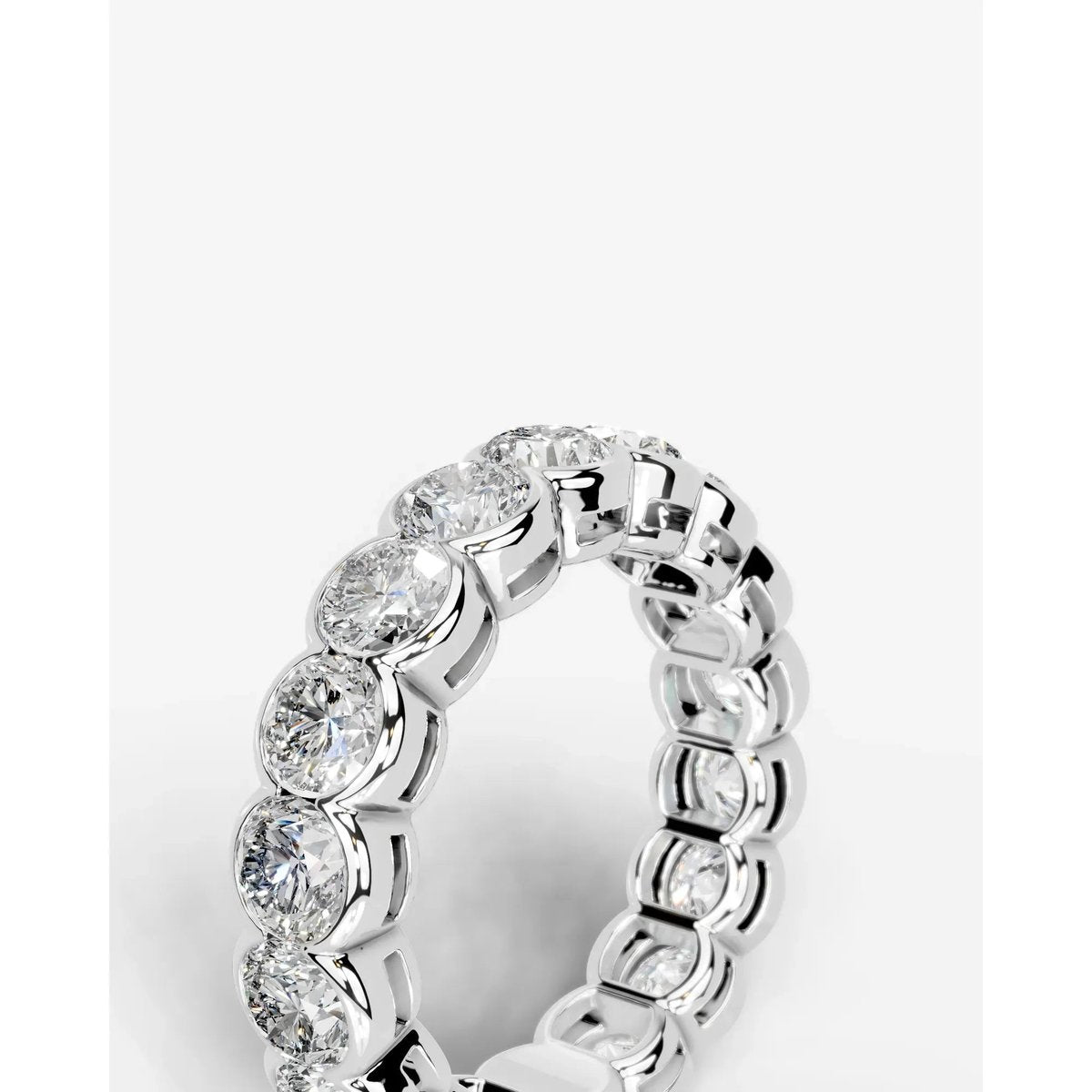 Velinda Lab Grown Round Diamond Wedding Ring - Platinum