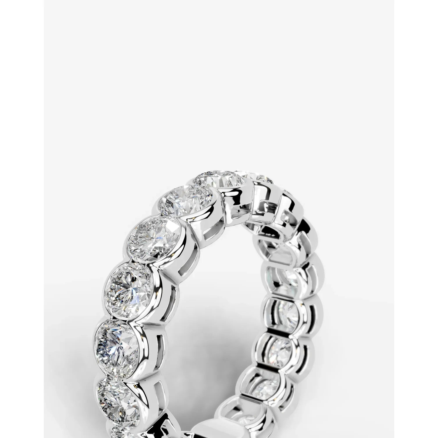 Velinda Lab Grown Round Diamond Wedding Ring - White Gold - 18K - 2ct