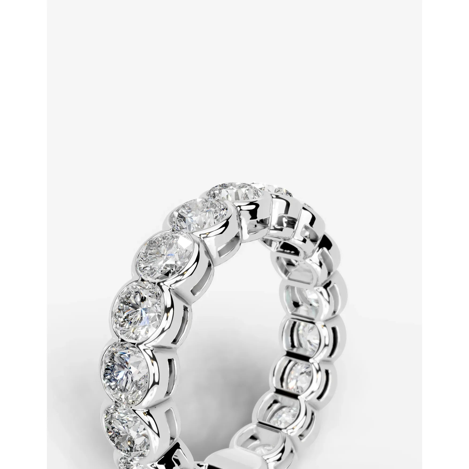 Velinda Lab Grown Round Diamond Wedding Ring - Platinum - 6ct