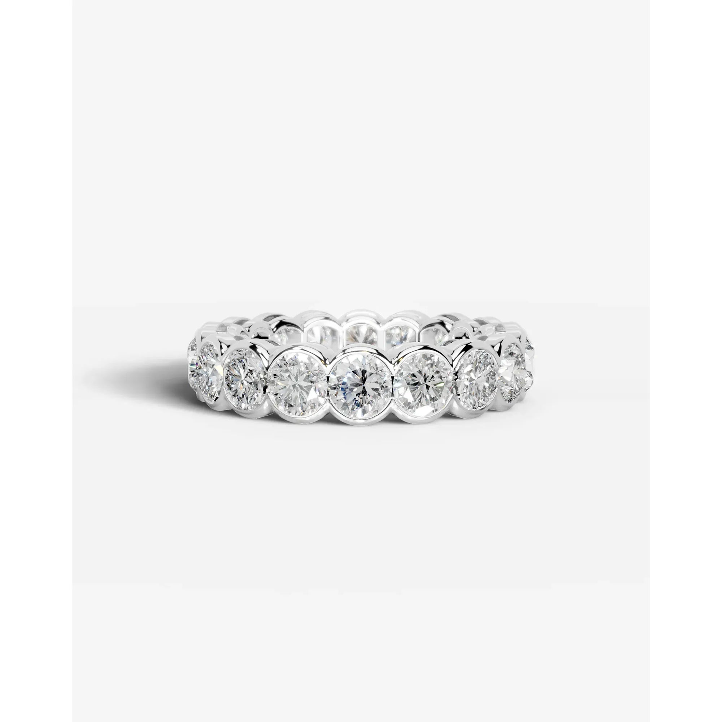 Velinda Lab Grown Round Diamond Wedding Ring - White Gold - 18K - 3ct