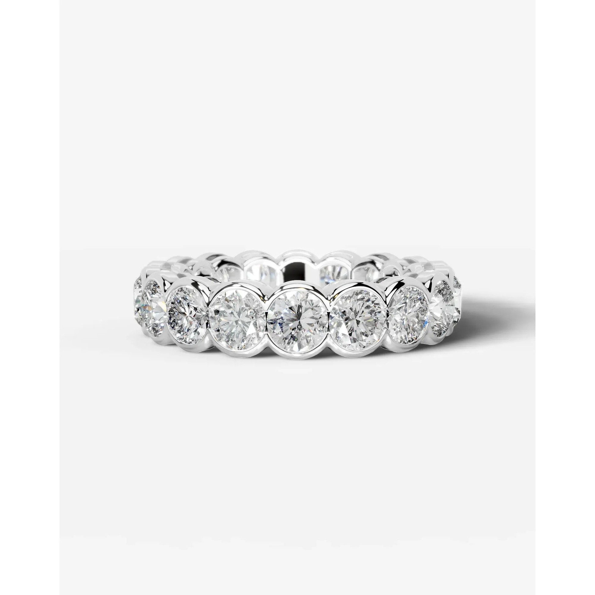 Velinda Lab Grown Round Diamond Wedding Ring - Platinum - 4ct