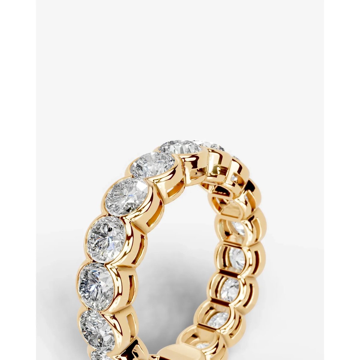 Velinda Lab Grown Round Diamond Wedding Ring - Yellow Gold