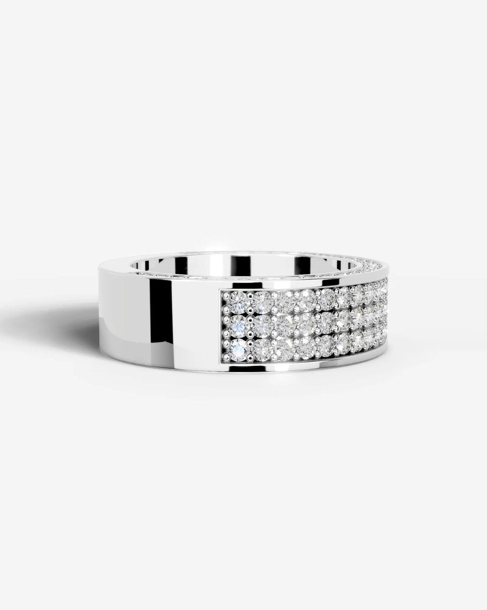 Vera Lab Grown Round Diamond Wedding Ring - Platinum