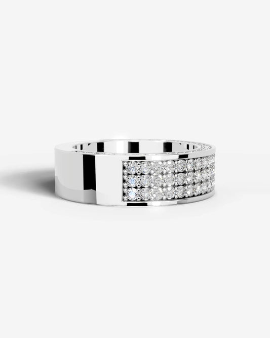 Vera Lab Grown Round Diamond Wedding Ring - Platinum
