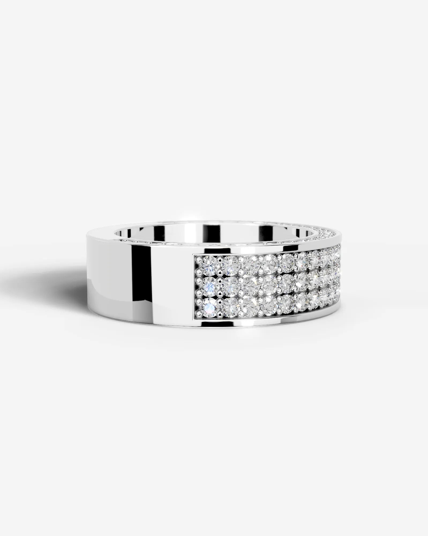 Vera Lab Grown Round Diamond Wedding Ring - White Gold - 14K - 6ct