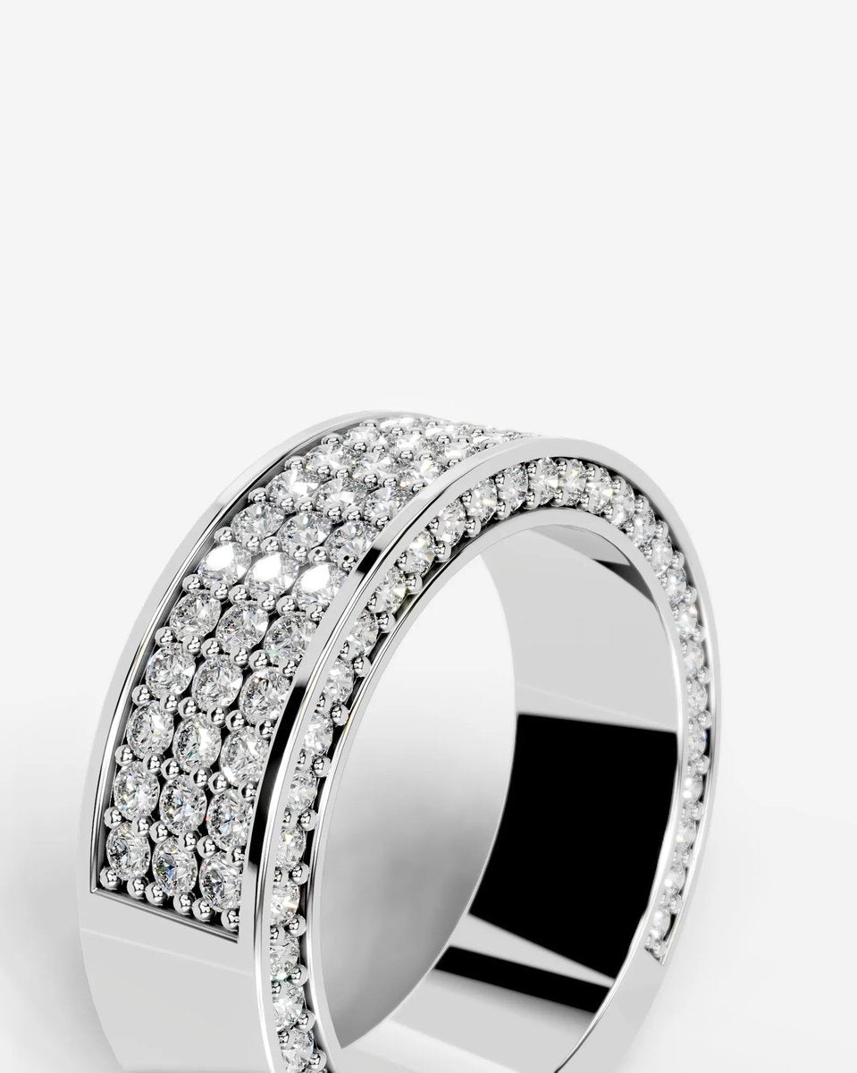 Vera Lab Grown Round Diamond Wedding Ring - Platinum