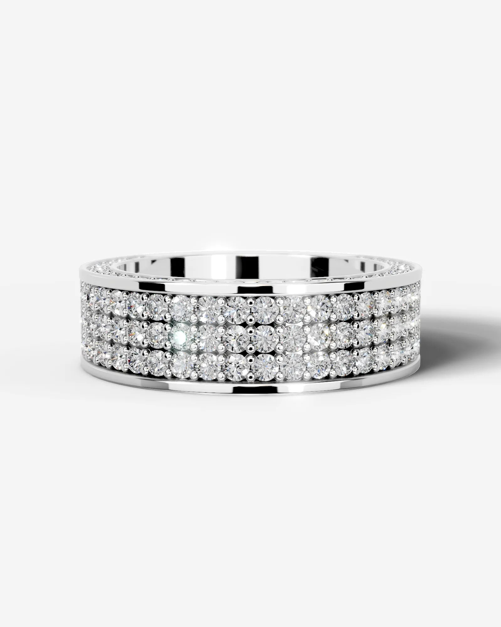 Vera Lab Grown Round Diamond Wedding Ring - Platinum - 4ct