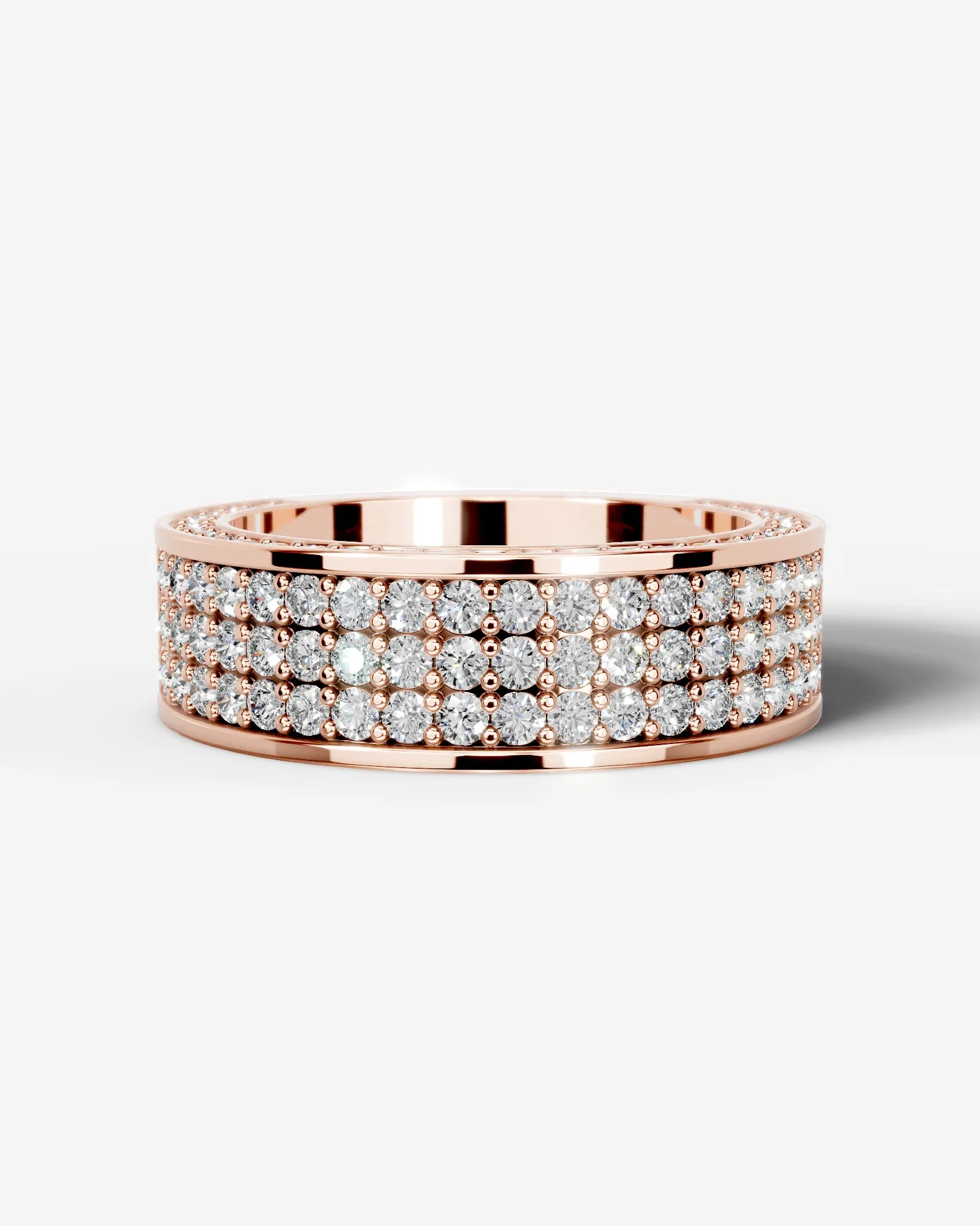 Vera Lab Grown Round Diamond Wedding Ring - Rose Gold - 18K - 6ct