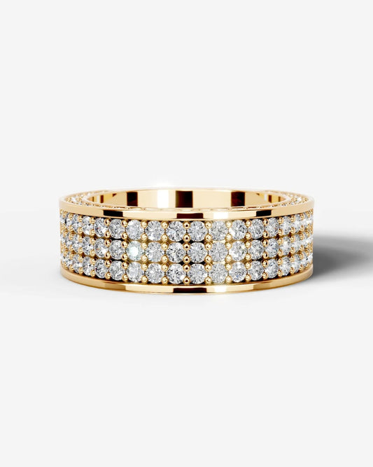 Vera Lab Grown Round Diamond Wedding Ring - Yellow Gold