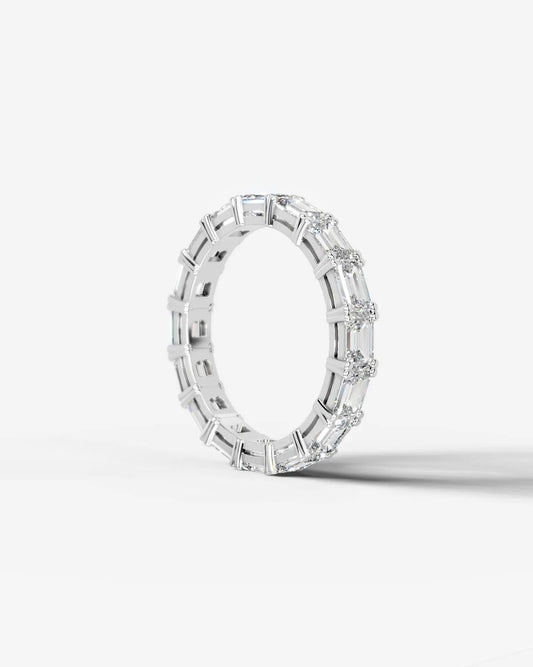 Vicky Lab Grown Emerald Diamond Wedding Ring - Platinum