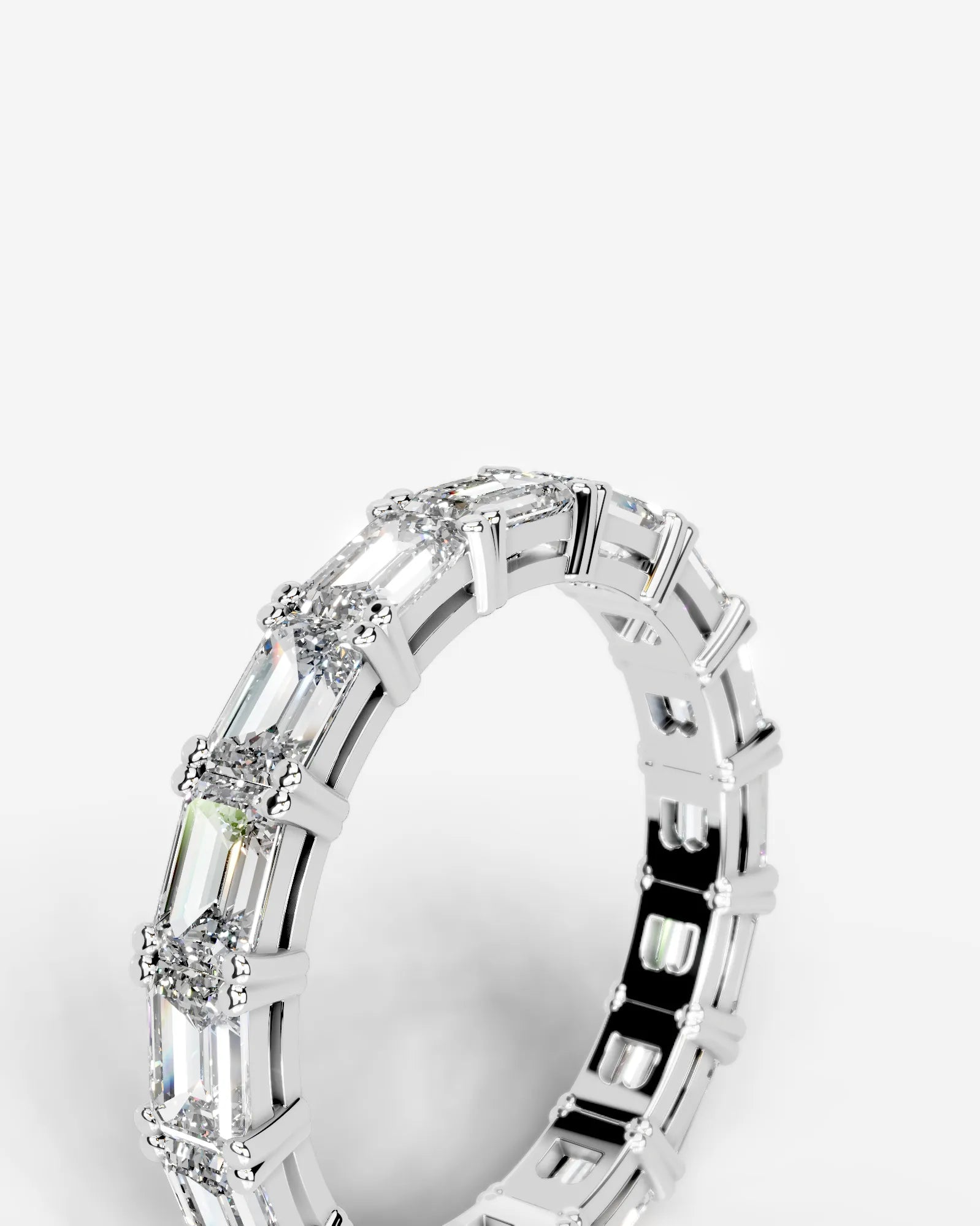 Vicky Lab Grown Emerald Diamond Wedding Ring - Platinum - 6ct
