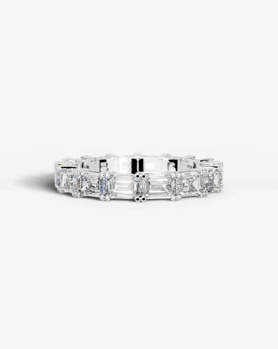 Vicky Lab Grown Emerald Diamond Wedding Ring - Platinum