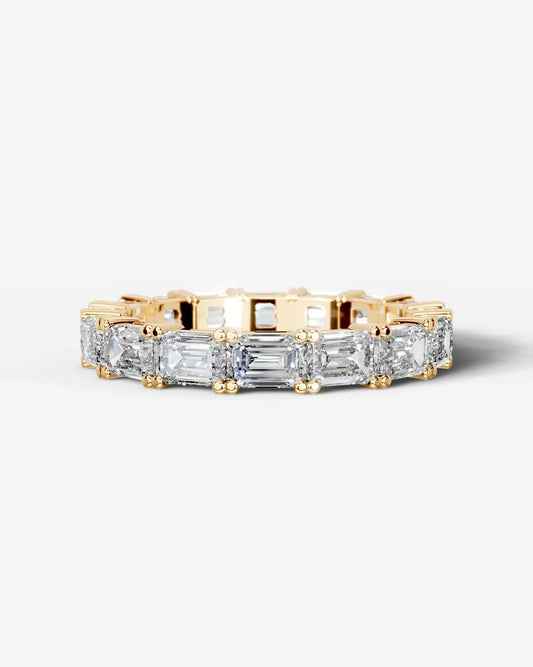 Vicky Lab Grown Emerald Diamond Wedding Ring - Yellow Gold