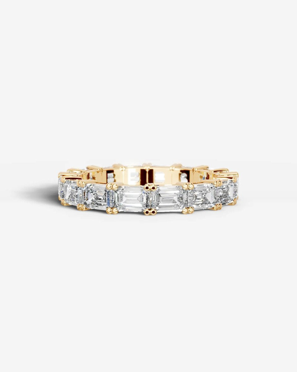 Vicky Lab Grown Emerald Diamond Wedding Ring - Yellow Gold