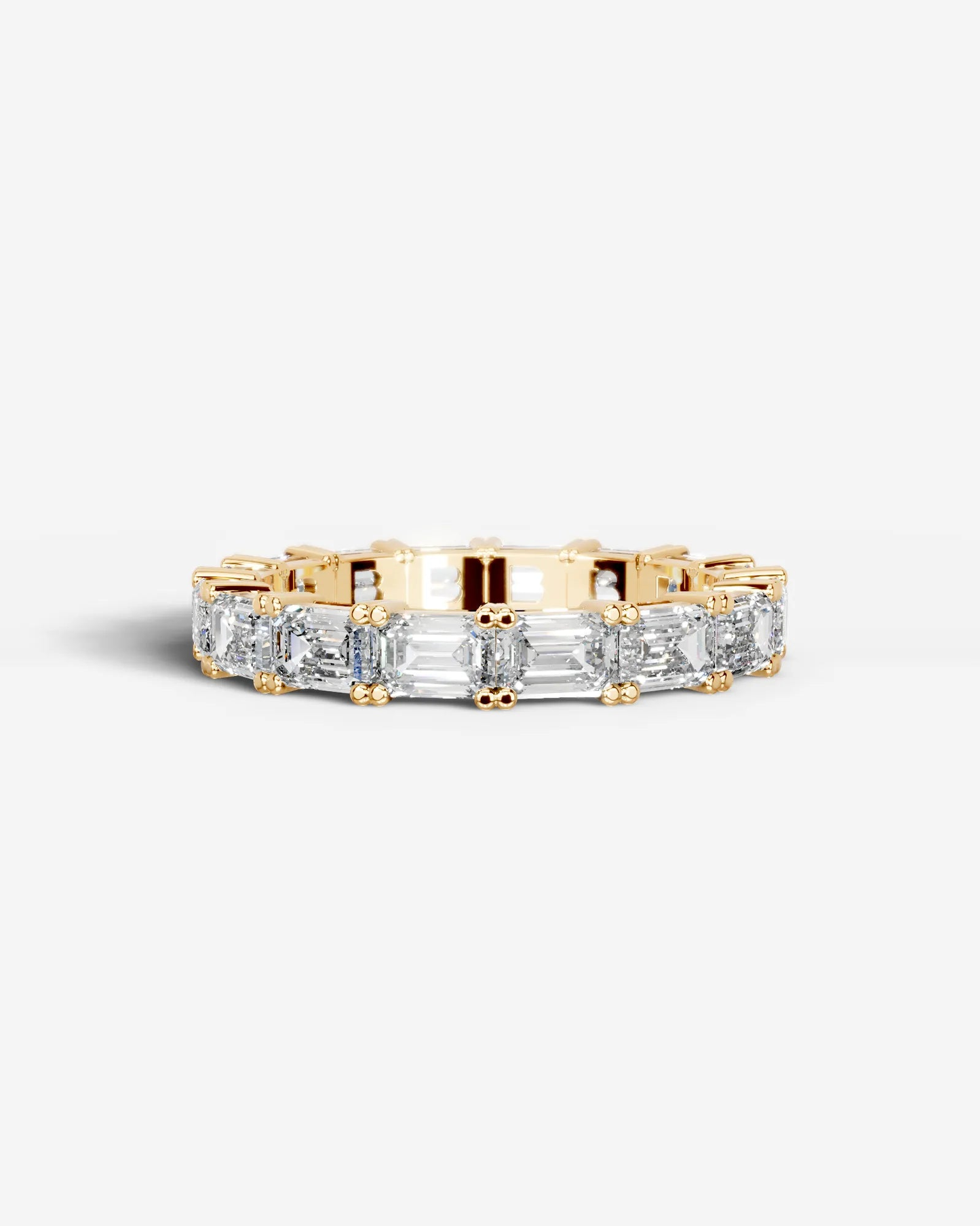 Vicky Lab Grown Emerald Diamond Wedding Ring - Yellow Gold - 14K - 6ct