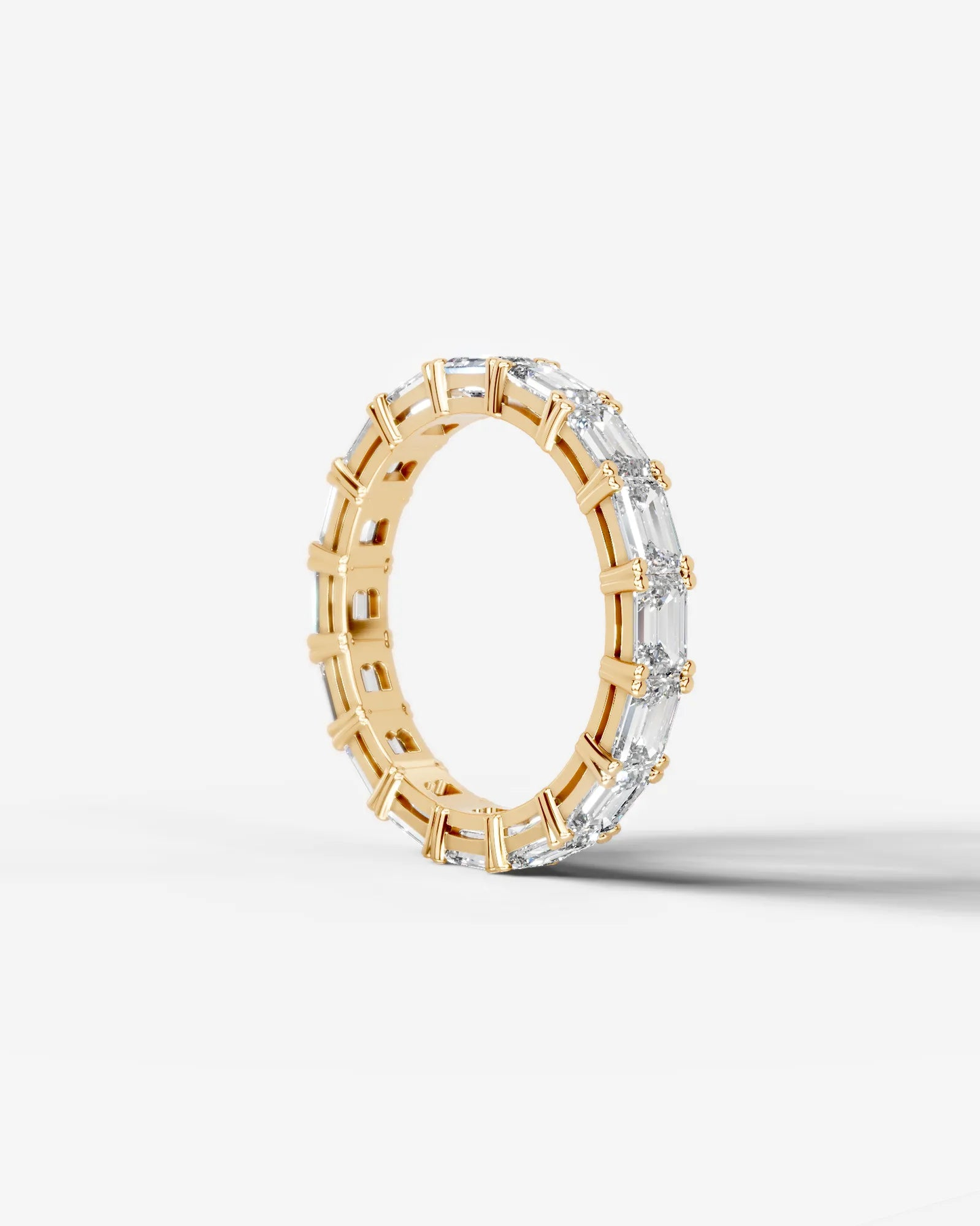 Vicky Lab Grown Emerald Diamond Wedding Ring - Yellow Gold - 18K - 2ct