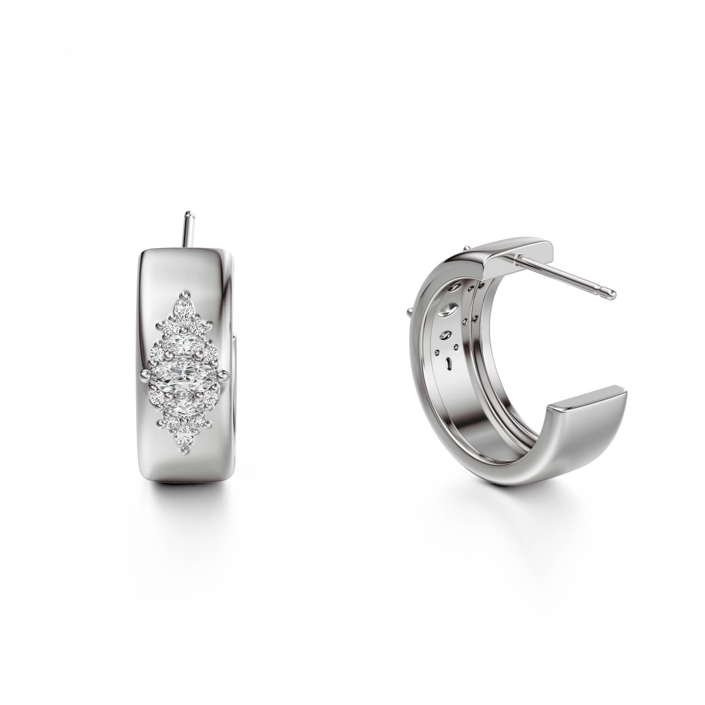 The Huggie Hoop Maeve Earrings