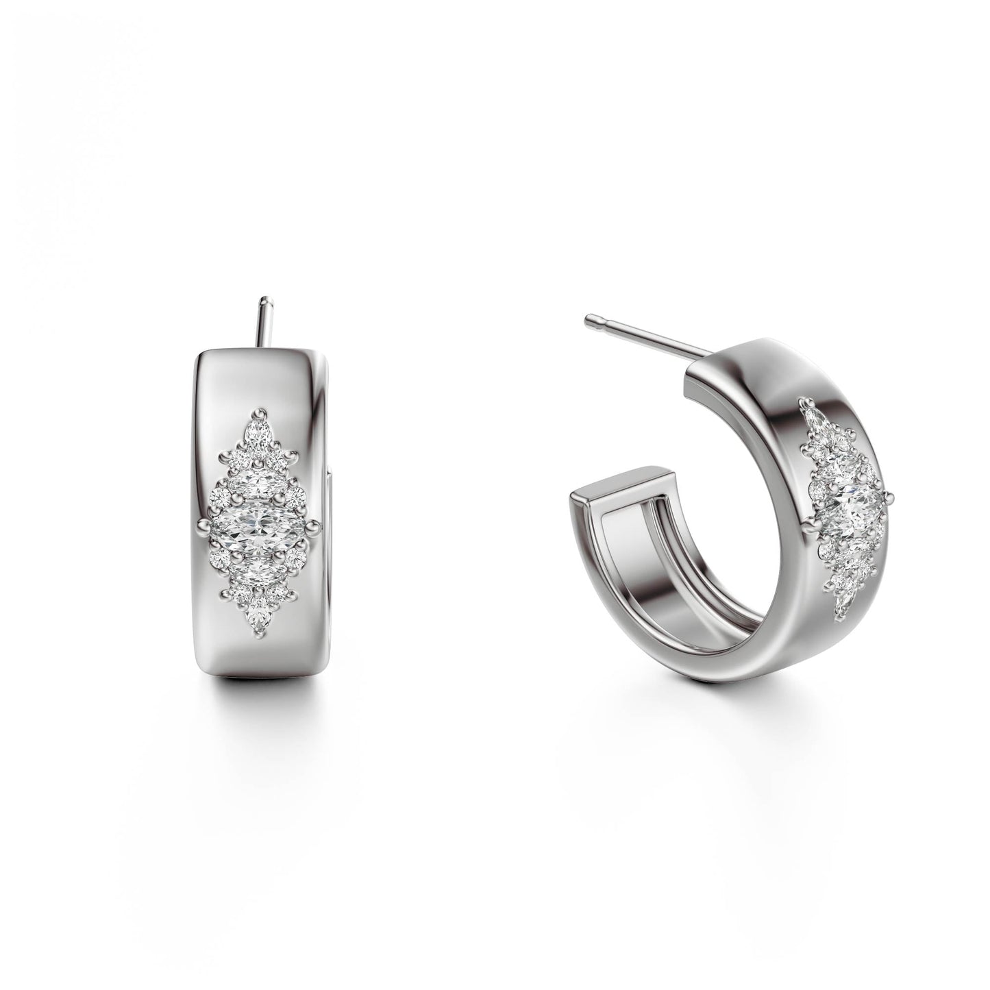 The Huggie Hoop Maeve Earrings