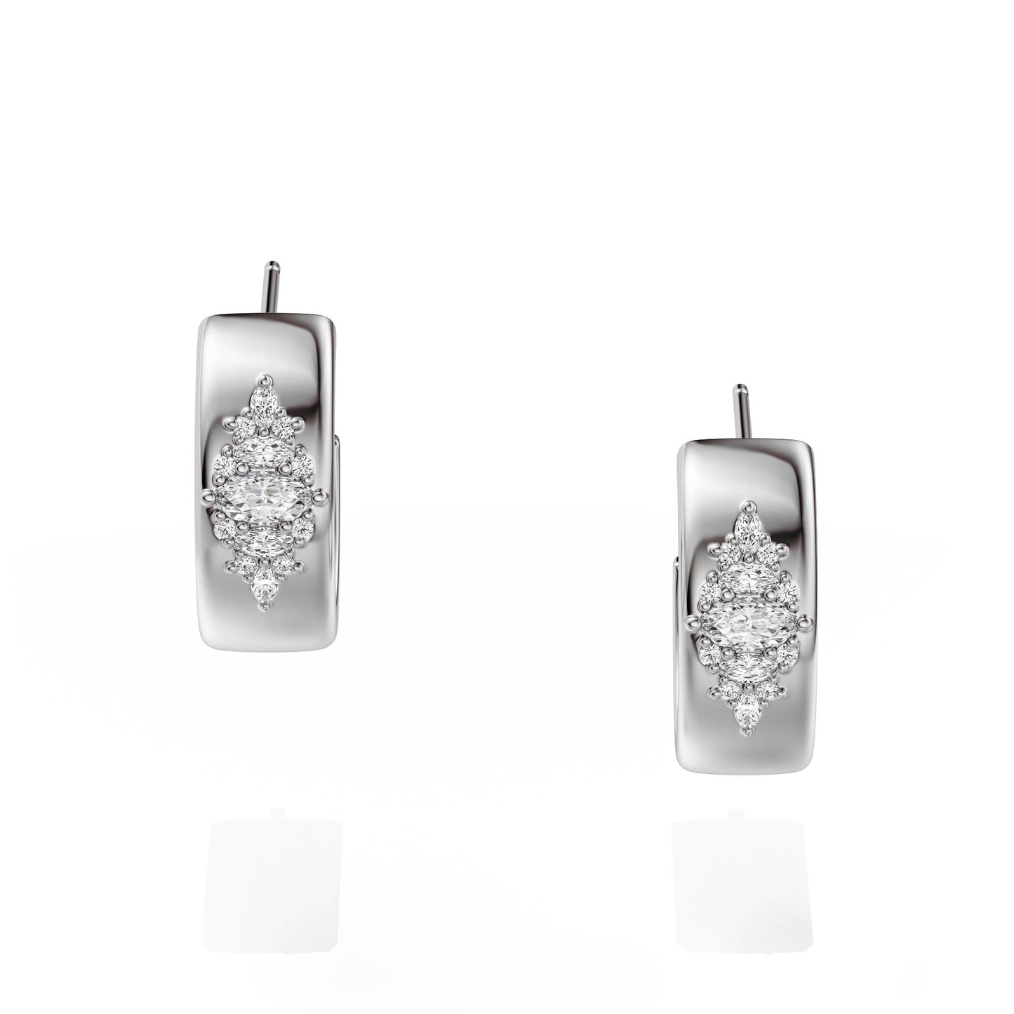 The Huggie Hoop Maeve Earrings