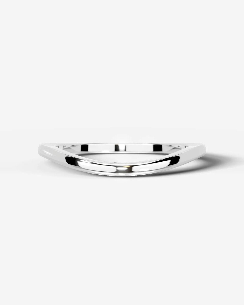 Winnie Wedding Band Lab Grown Diamond Wedding Ring - White Gold