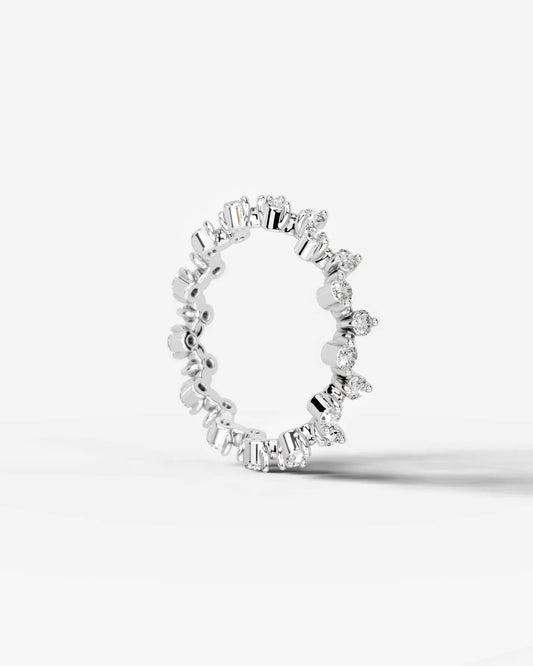 Wren Lab Grown Round Diamond Wedding Ring - Platinum