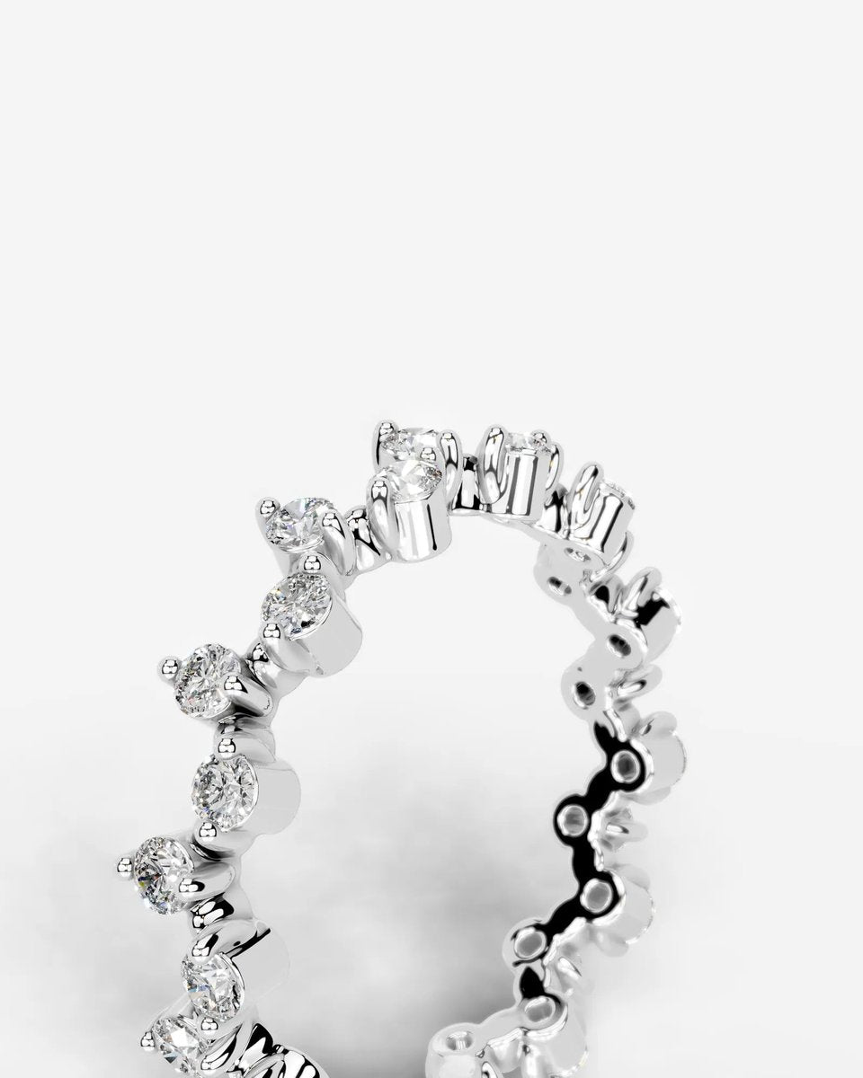 Wren Lab Grown Round Diamond Wedding Ring - Platinum