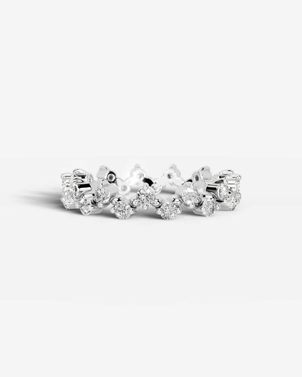 Wren Lab Grown Round Diamond Wedding Ring - Platinum