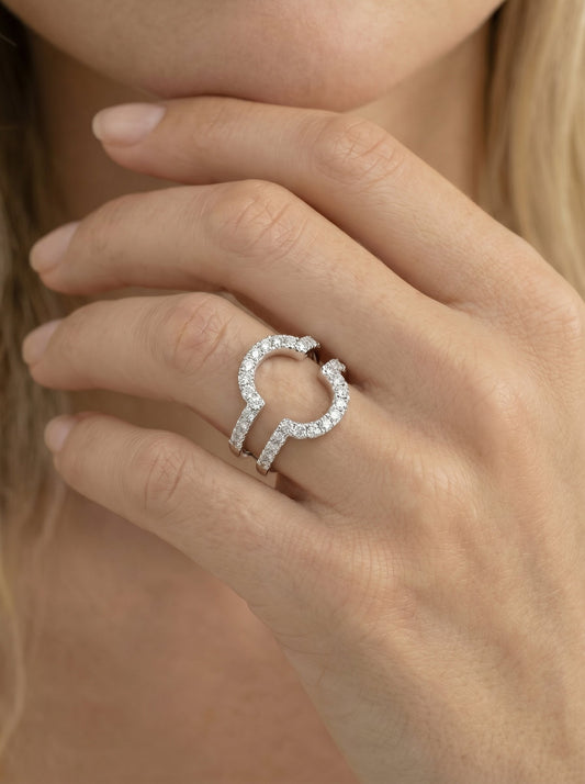 Yana Lab Grown Round Diamond Wedding Ring - Platinum - 3ct