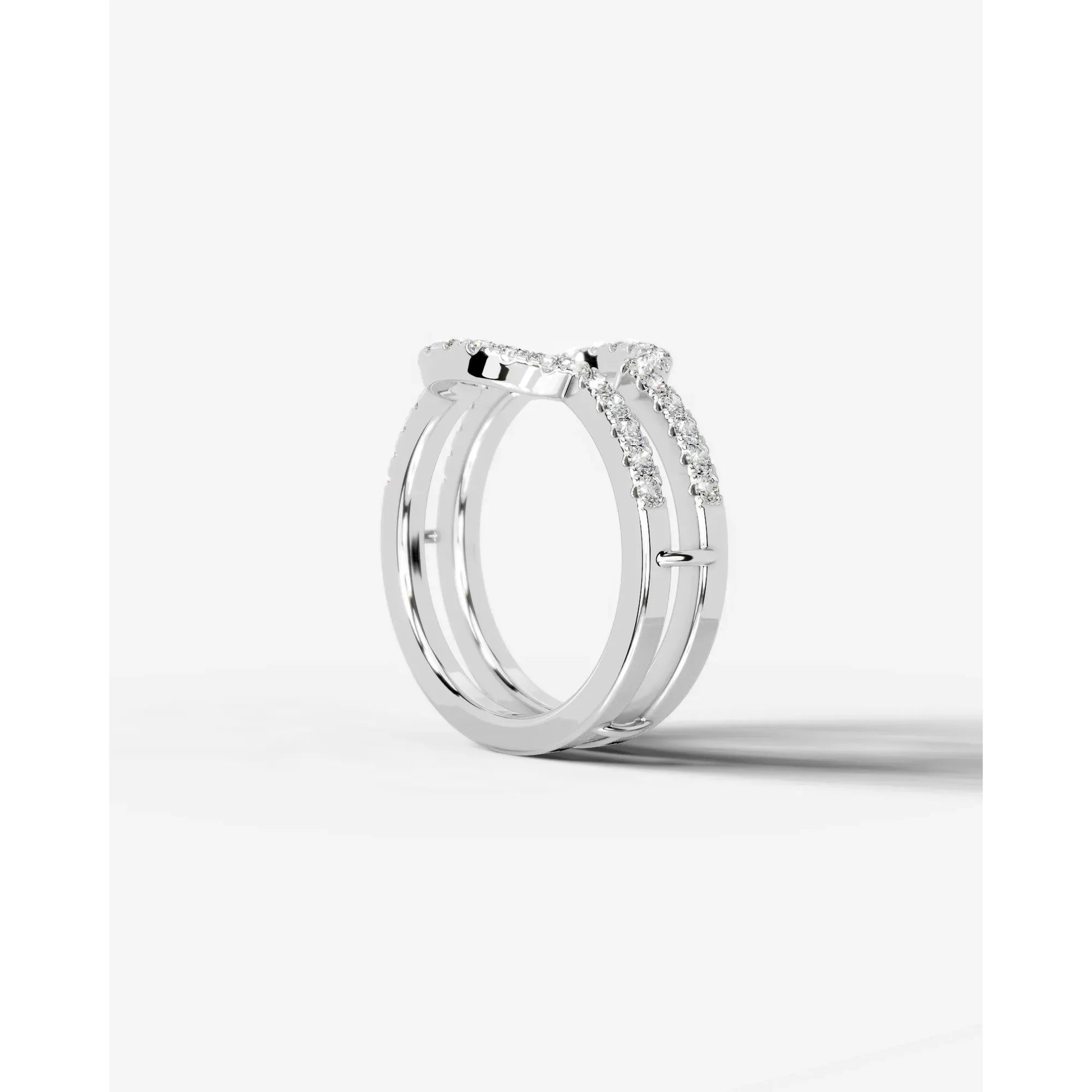 Yana Lab Grown Round Diamond Wedding Ring - White Gold - 14K - 6ct