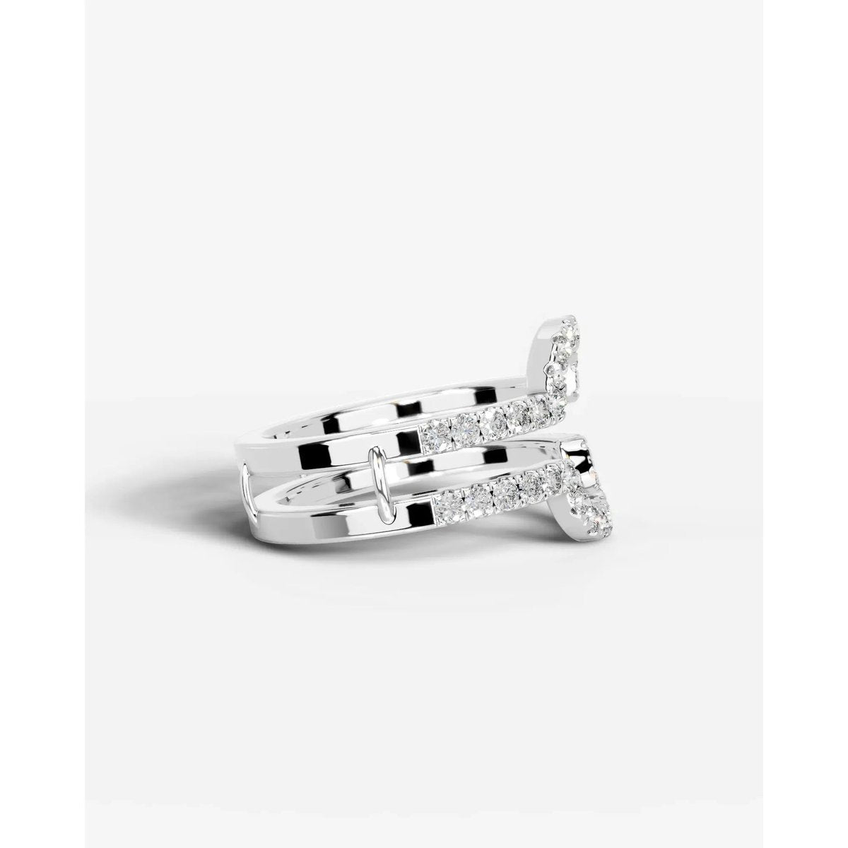 Yana Lab Grown Round Diamond Wedding Ring - Platinum