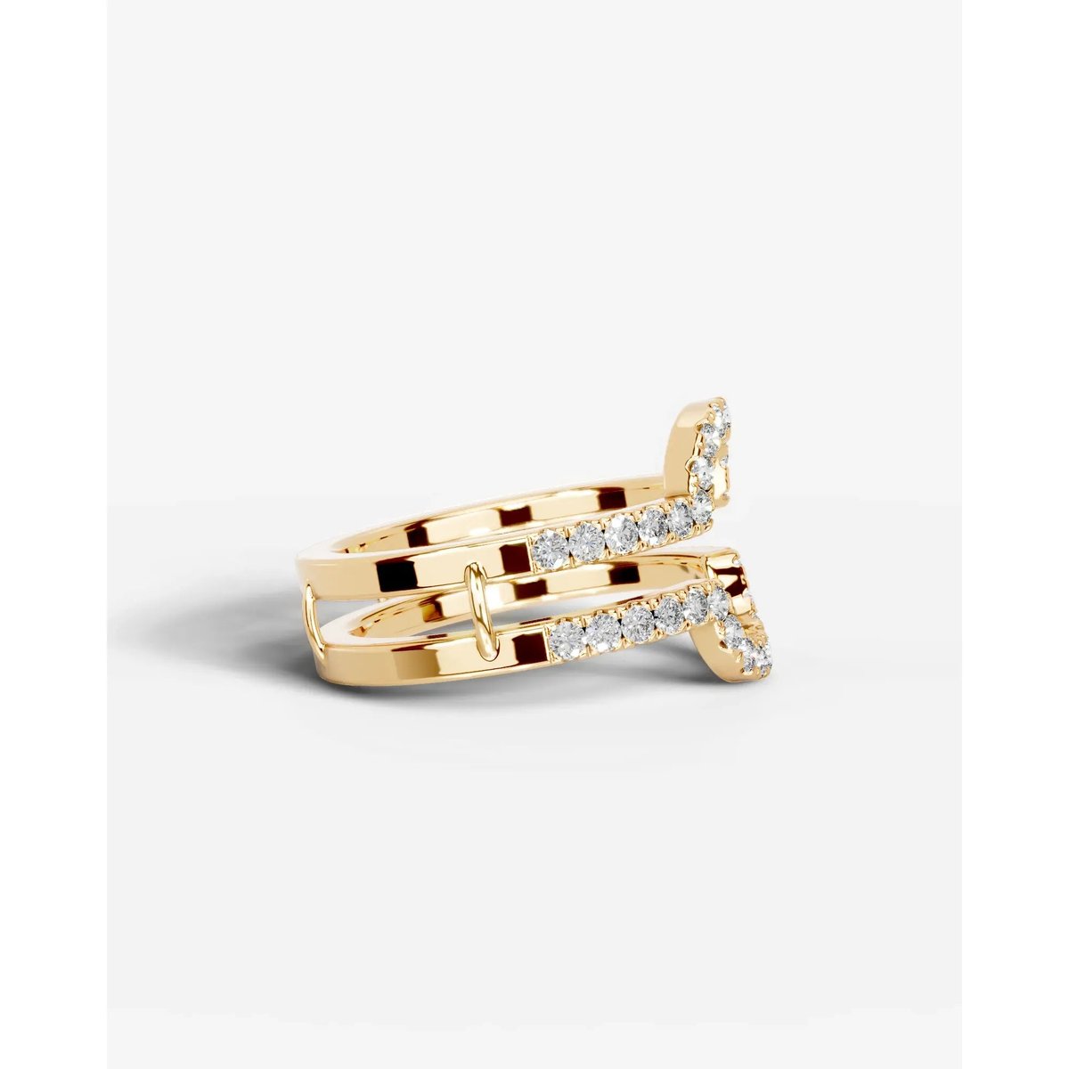 Yana Lab Grown Round Diamond Wedding Ring - Yellow Gold