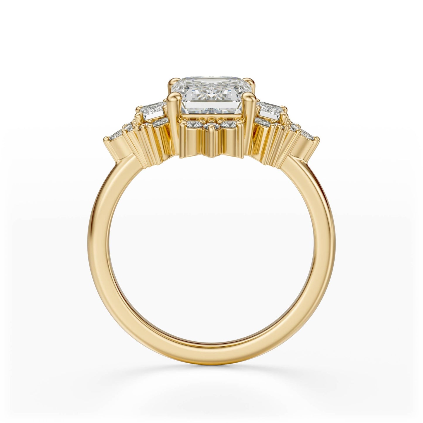 The Marial Ring | Emerald Cut