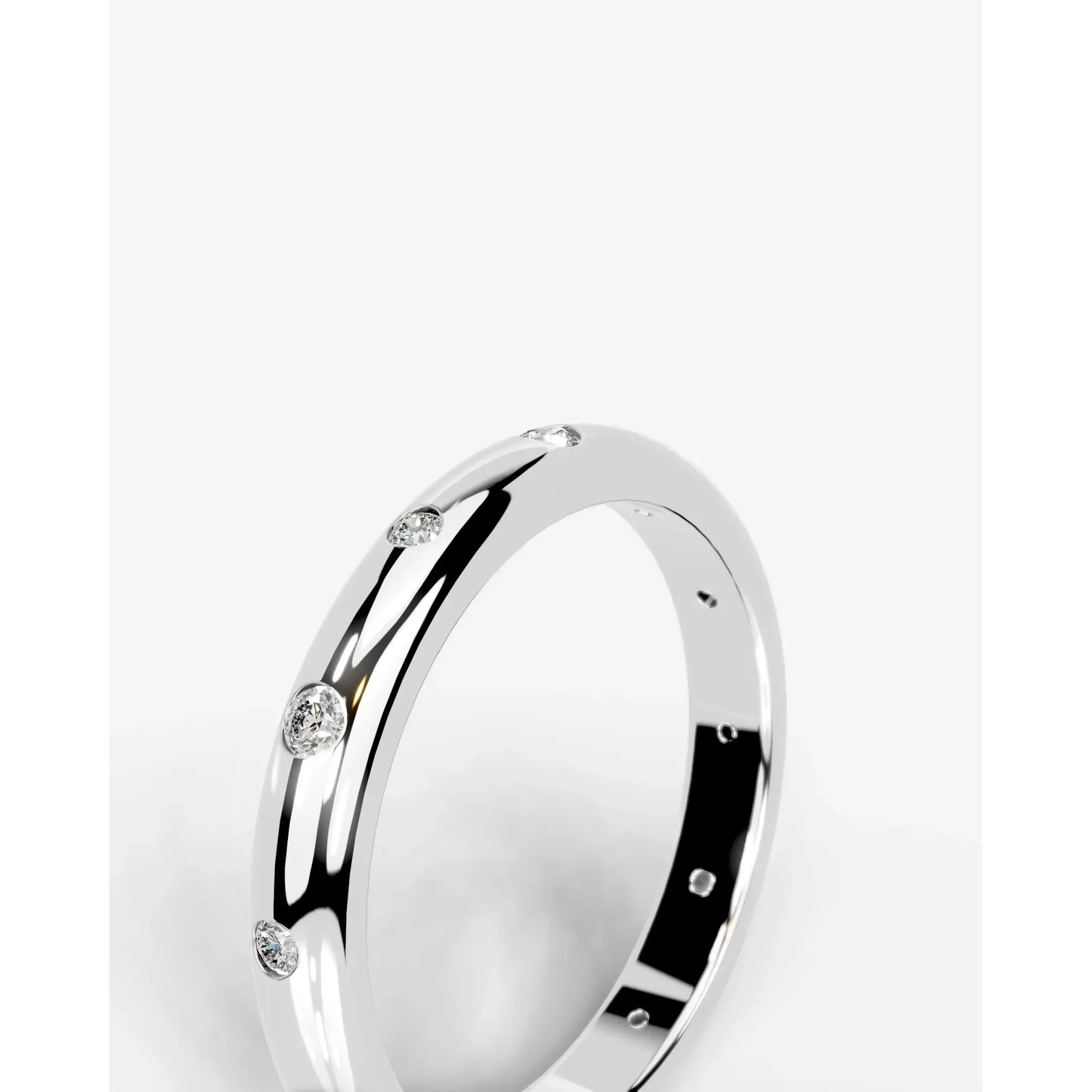 Zara Lab Grown Round Diamond Wedding Ring - White Gold - 14K - 6ct