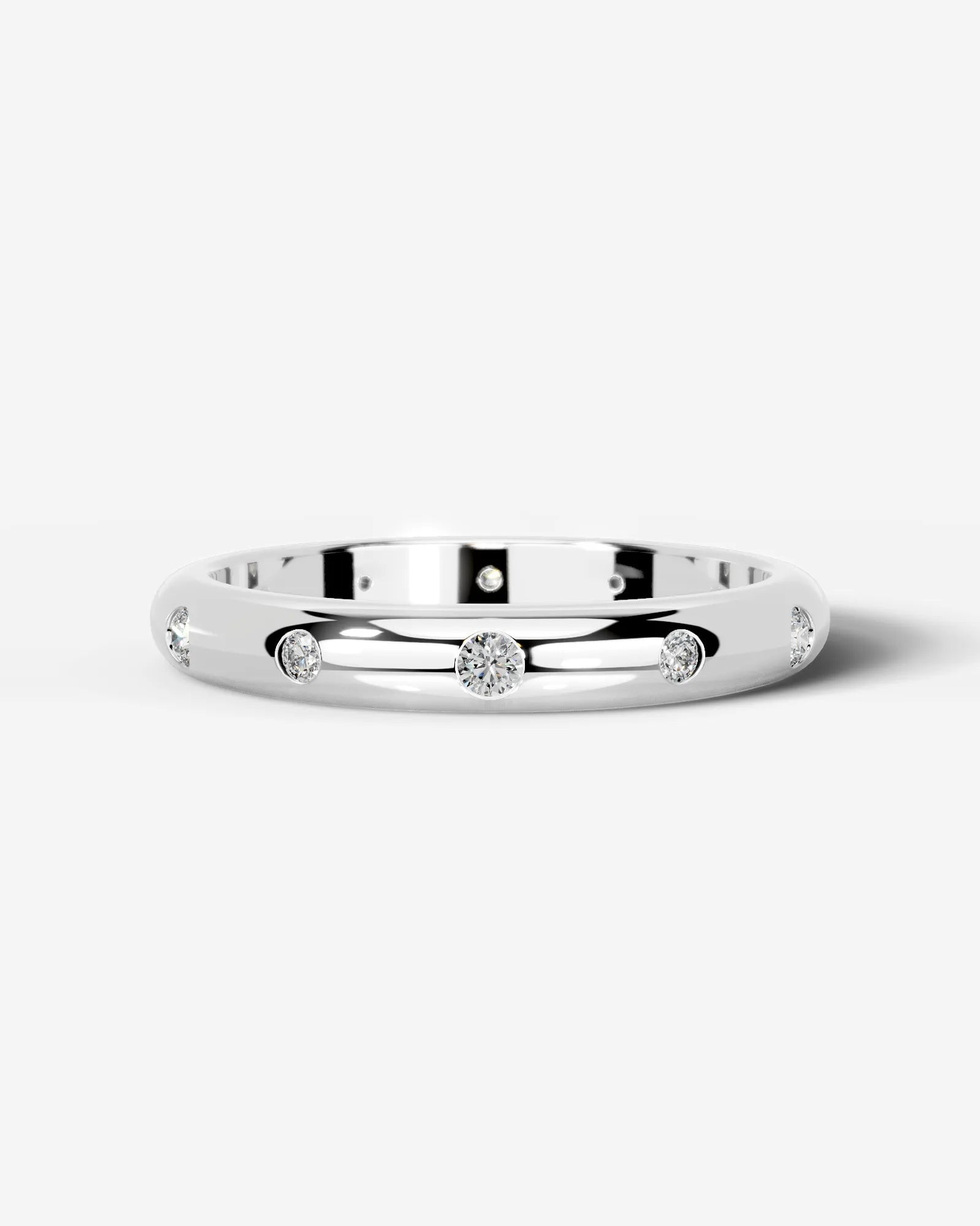 Zara Lab Grown Round Diamond Wedding Ring - Platinum - 4ct