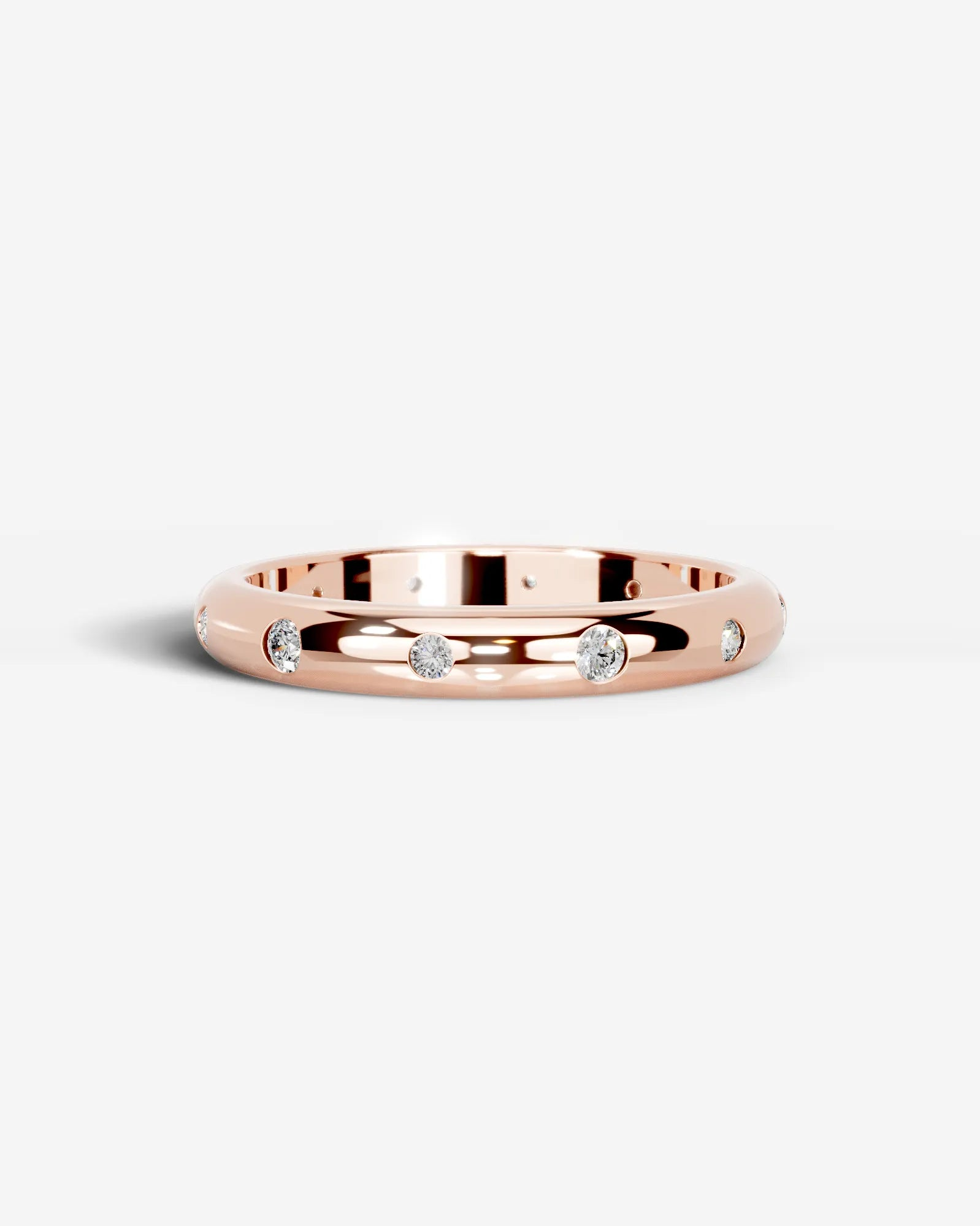 Zara Lab Grown Round Diamond Wedding Ring - Rose Gold - 14K - 6ct