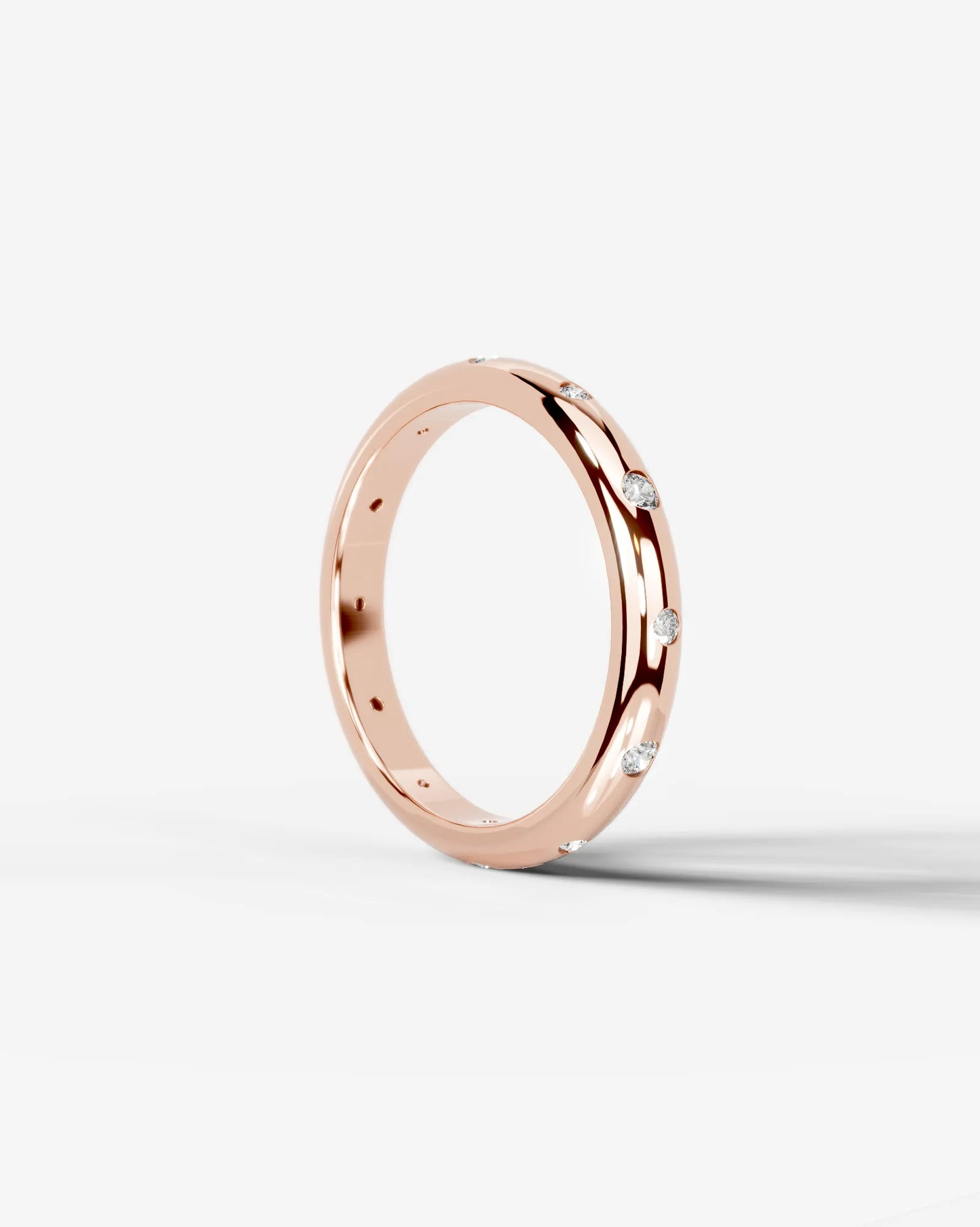 Zara Lab Grown Round Diamond Wedding Ring - Rose Gold - 18K - 2ct